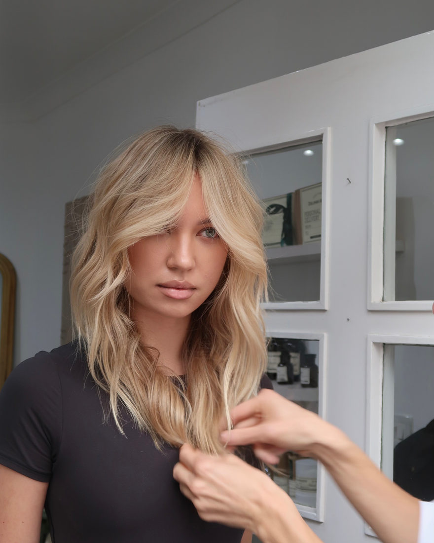 Airtouch blonde with a soft, seamless blend at Blanche Beauty