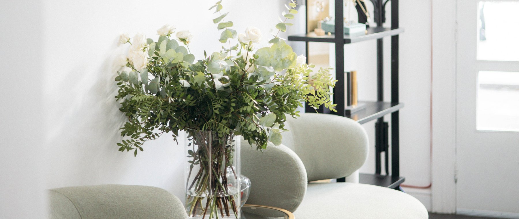 The waiting area inside Blanche Beauty on Cleveland Street